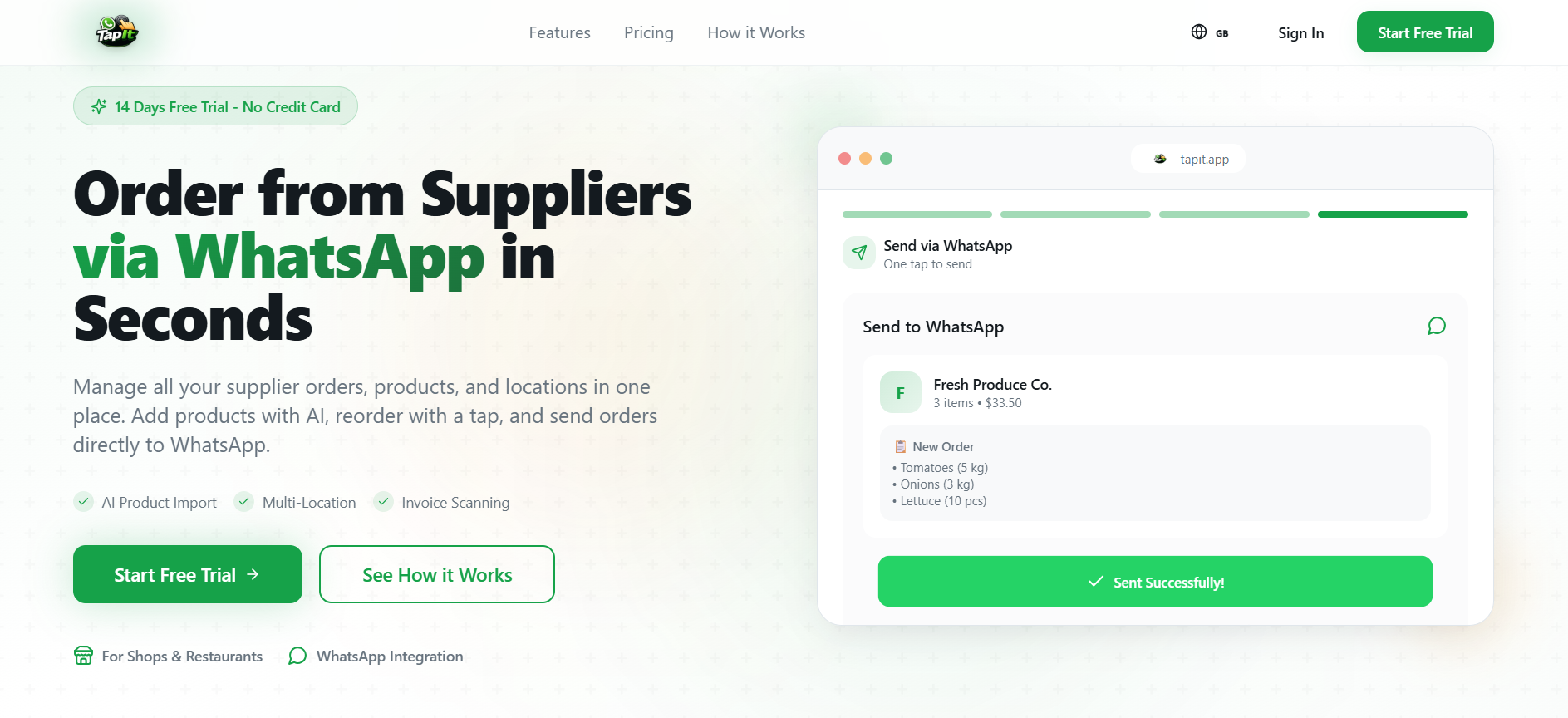 AI-Powered B2B Supply Chain &amp; Ordering SaaS Platform